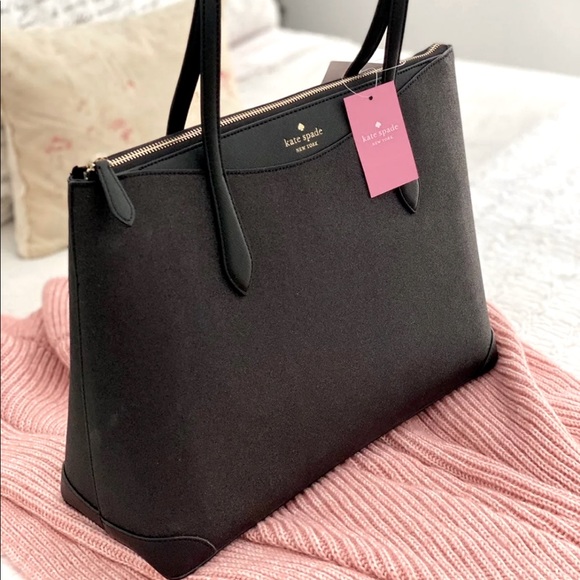 🆕 KATE SPADE | Black Shimmy Glitter Purse Tote - Picture 2 of 7